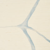 Filigree Sisal Sky by Porter Teleo Abstract Painterly Sisal Wallpaper – Schumacher 5017230