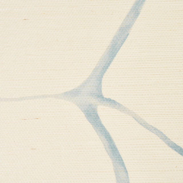 Filigree Sisal Sky by Porter Teleo Abstract Painterly Sisal Wallpaper – Schumacher 5017230