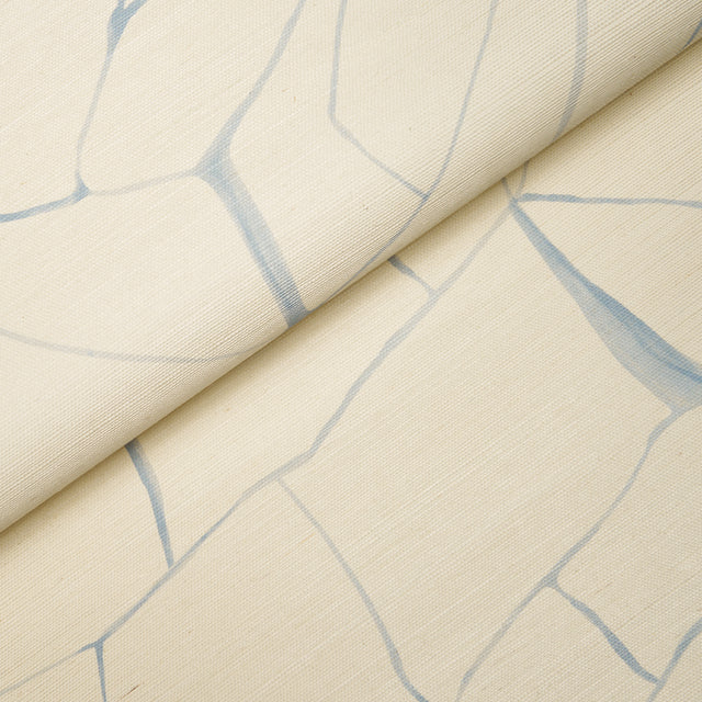 Filigree Sisal Sky by Porter Teleo Abstract Painterly Sisal Wallpaper – Schumacher 5017230