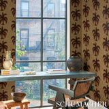 Agua de Coco Sunbleached Ochre by Johanna Ortiz Tropical Wallpaper – Schumacher 5017241