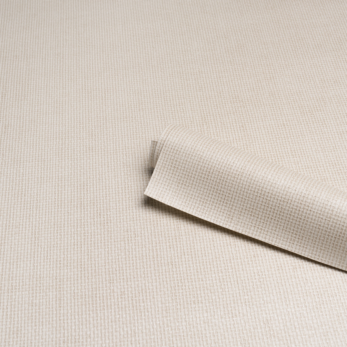 Paperweave Vinyl Pearl by Schumacher Utility Faux Woven High-Performance Wallpaper – Schumacher 5017251