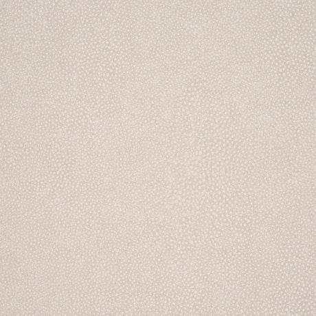 Dunbar Shagreen Vinyl in Alabaster by Schumacher – faux shagreen embossed vinyl wallcovering roll and detail