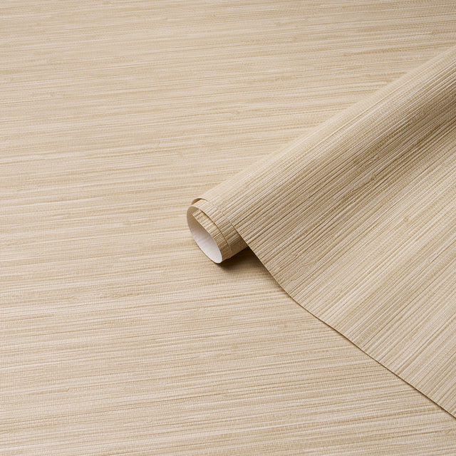 Horizon Grasscloth Vinyl Wheat by Schumacher Utility Faux Grasscloth Wallpaper – Schumacher 5017272