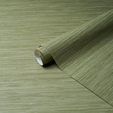 Horizon Grasscloth Vinyl Leaf Green Wallpaper – Schumacher 5017273