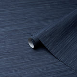 Horizon Grasscloth Vinyl Indigo by Schumacher High-Performance Faux Grasscloth Wallpaper – Schumacher 5017277