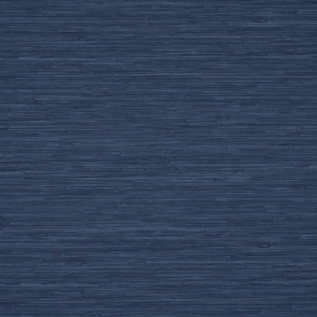 Horizon Grasscloth Vinyl in Indigo by Schumacher - high-performance faux grasscloth vinyl wallcovering, embossed texture, durable and easy-care.
