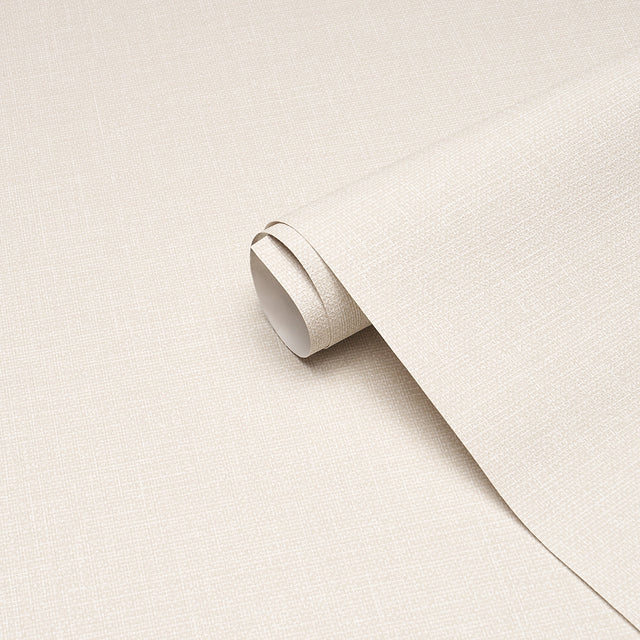Linen Gesso Vinyl Oat by Schumacher Embossed Vinyl Wallpaper – Schumacher 5017281