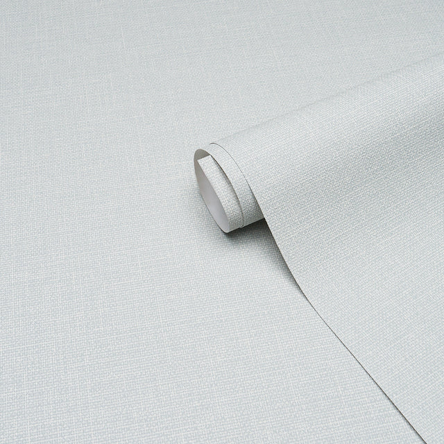 Linen Gesso Vinyl Mist by Schumacher Utility Durable Embossed Vinyl Wallpaper – Schumacher 5017285