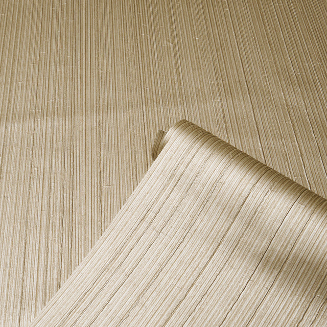 Rimini Rib Vinyl Gold by Schumacher High-Performance Type II Vinyl Wallpaper – Schumacher 5017470