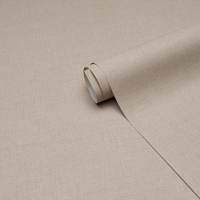 Banbridge Linen Vinyl Flax by Schumacher Subtle Faux Linen Embossed Vinyl Wallpaper – Schumacher 5017491