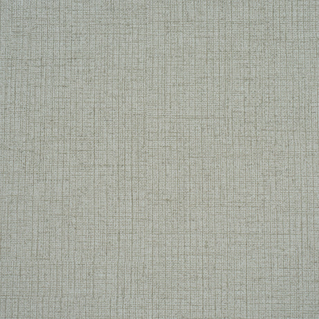 Banbridge Linen Vinyl wallpaper in Mineral by Schumacher, subtle tweedy faux linen texture, durable embossed vinyl wallcovering