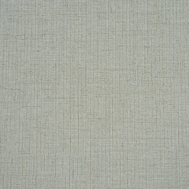 Banbridge Linen Vinyl wallpaper in Mineral by Schumacher, subtle tweedy faux linen texture, durable embossed vinyl wallcovering