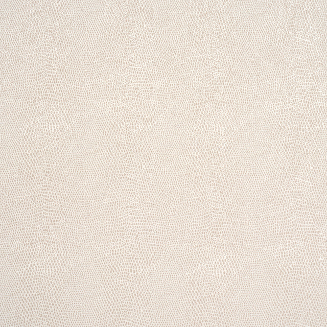 Snakeskin Vinyl wallpaper in Ivory by Schumacher. Faux snakeskin embossed vinyl wallcovering with subtle colorations and high durability.