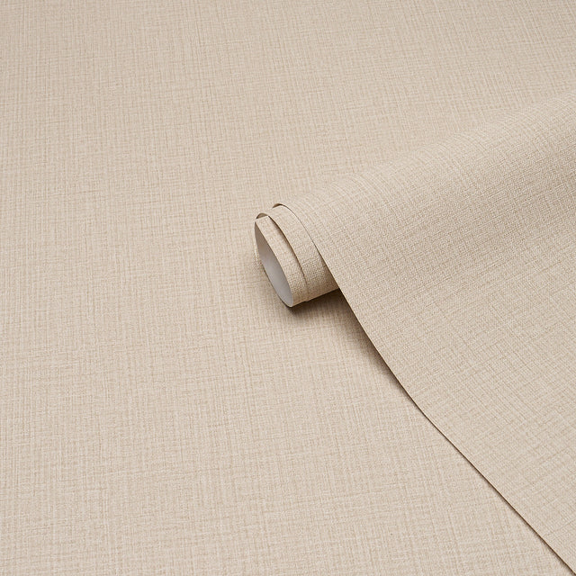 Campagne Linen Vinyl Flax by Schumacher Type II Vinyl Wallcovering – Schumacher 5017521