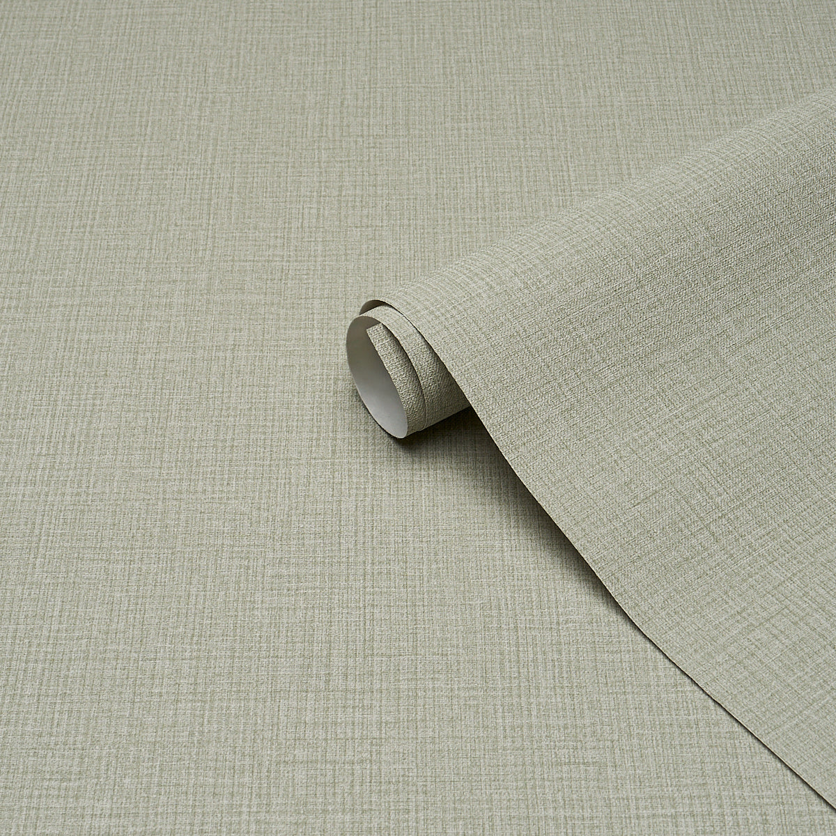 Campagne Linen Vinyl Aloe by Schumacher Utility Linen-Look High-Performance Wallpaper – Schumacher 5017524