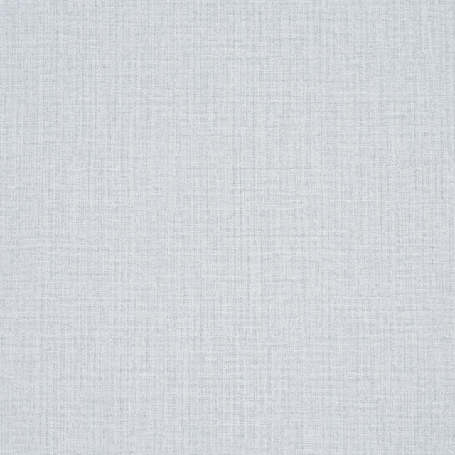 Campagne Linen Vinyl wallpaper in Chambray by Schumacher, a textured blue high-performance vinyl wallcovering roll and detail view.