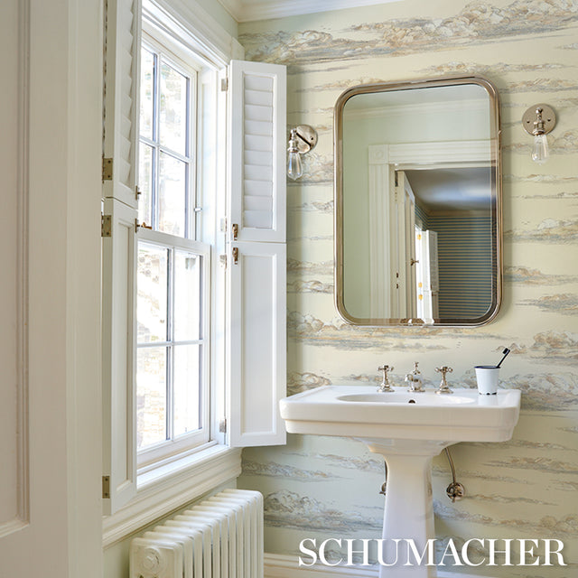 Mr. Darcy's Clouds Pemberley by Johnson Hartig Scenic Cloud Wallpaper – Schumacher 5017580
