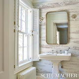 Mr. Darcy's Clouds Grisaille by Johnson Hartig Scenic Cloud Wallpaper – Schumacher 5017582