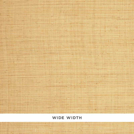 FIDENZA GROUND natural handcrafted wide width wallcovering by Schumacher, shown in a natural beige colorway with a woven texture.