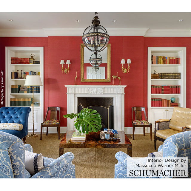 Osan Sisal Lime Natural Grasscloth Wallpaper – Schumacher 529630