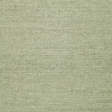 Aqua natural grasscloth wallcovering with a subtle woven texture from Schumacher's Quiet Beauty collection, shown in a styled interior and close-up detail.