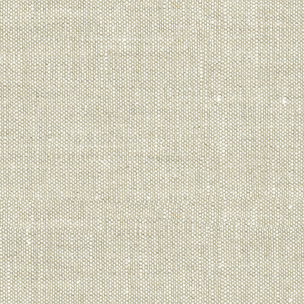 Liege Linen Oatmeal wallcovering by Schumacher, natural linen texture in neutral beige tones