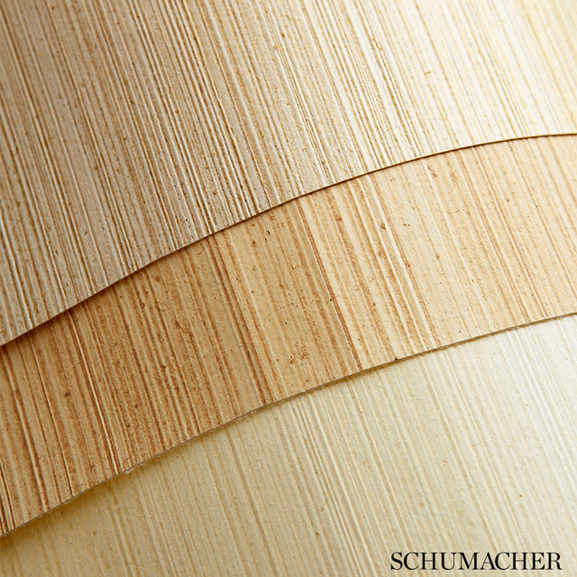 Malta Strie Metallic by Schumacher Handcrafted Non-Woven Wallpaper – Schumacher 529874
