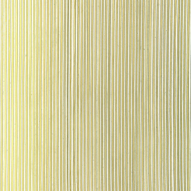 Rimini Rib Dusty Sage metallic ribbed wallcovering by Schumacher, handcrafted with a pronounced corded texture.