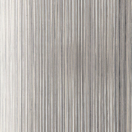 Rimini Rib Mercury metallic ribbed handcrafted wallcovering by Schumacher, shown in silver and metallic finishes with pronounced corded texture.