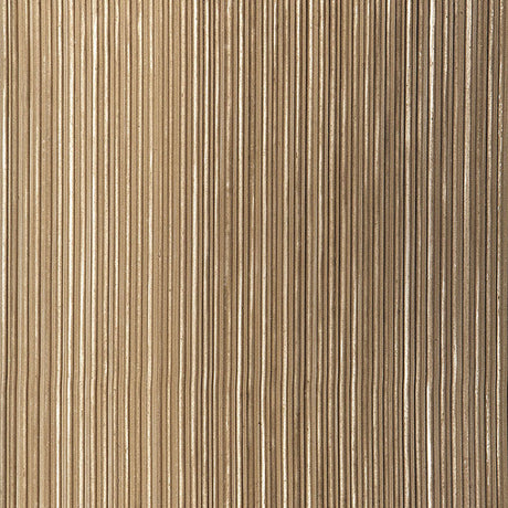 Rimini Rib Sable handcrafted metallic ribbed wallcovering by Schumacher