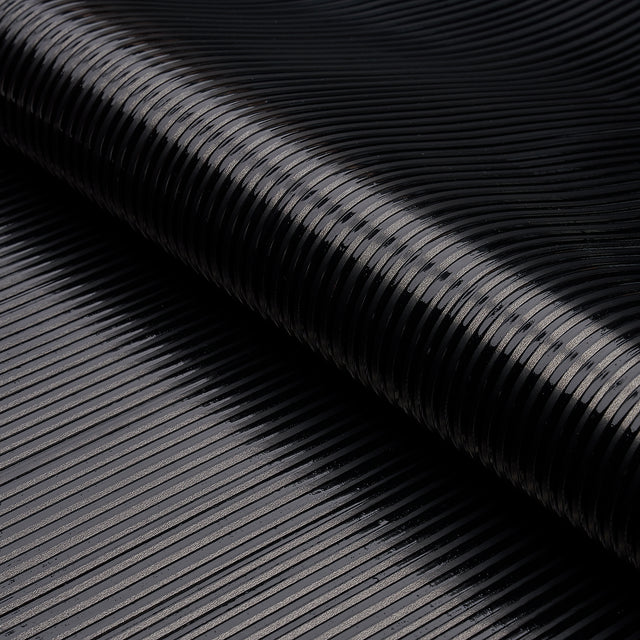 Rimini Rib Onyx Handcrafted Wallcovering – Schumacher 529910