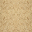 Gold damask metallic handcrafted wallpaper with intricate pattern and textured finish by Schumacher.