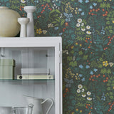 Flora Spruce by Boråstapeter Lively Wildflower Scandinavian Wallpaper – Schumacher 5474
