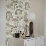 Diana Natural Art Deco Forest Wallpaper by Boråstapeter – Schumacher 5525