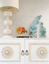 Gunny Sack Texture White Wallpaper