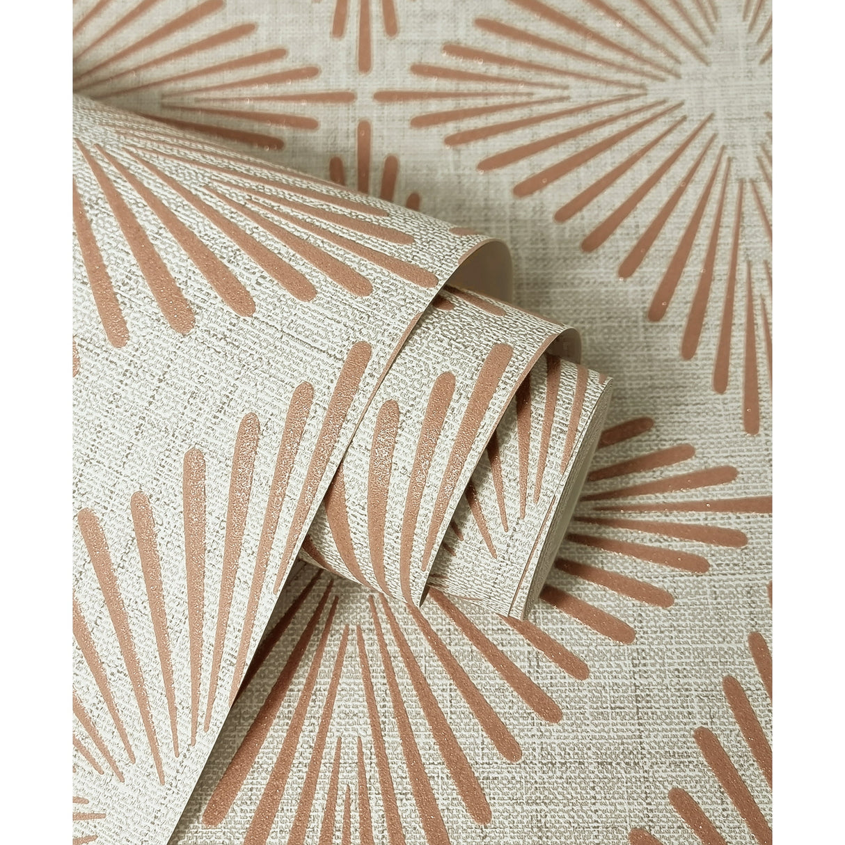 Denver Rust by Fine Decor Starburst Wallpaper – Brewster Home Fashions FD43748