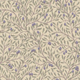 Olive branch botanical wallpaper in leaf and natural colors with purple olives, Mediterranean-inspired design by Boråstapeter for Schumacher.