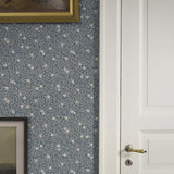 Myrten Slate by Boråstapeter Arts & Crafts Floral Wallpaper – Schumacher 5717