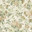 Hortensia Blush by Boråstapeter, a romantic floral wallpaper with hydrangeas, dahlias, roses, and carnations in blush and green tones.
