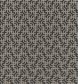Dynastic Lattice Black Wallpaper