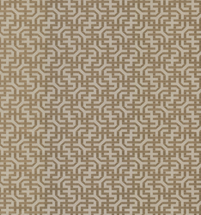 Dynastic Lattice Gold Wallpaper