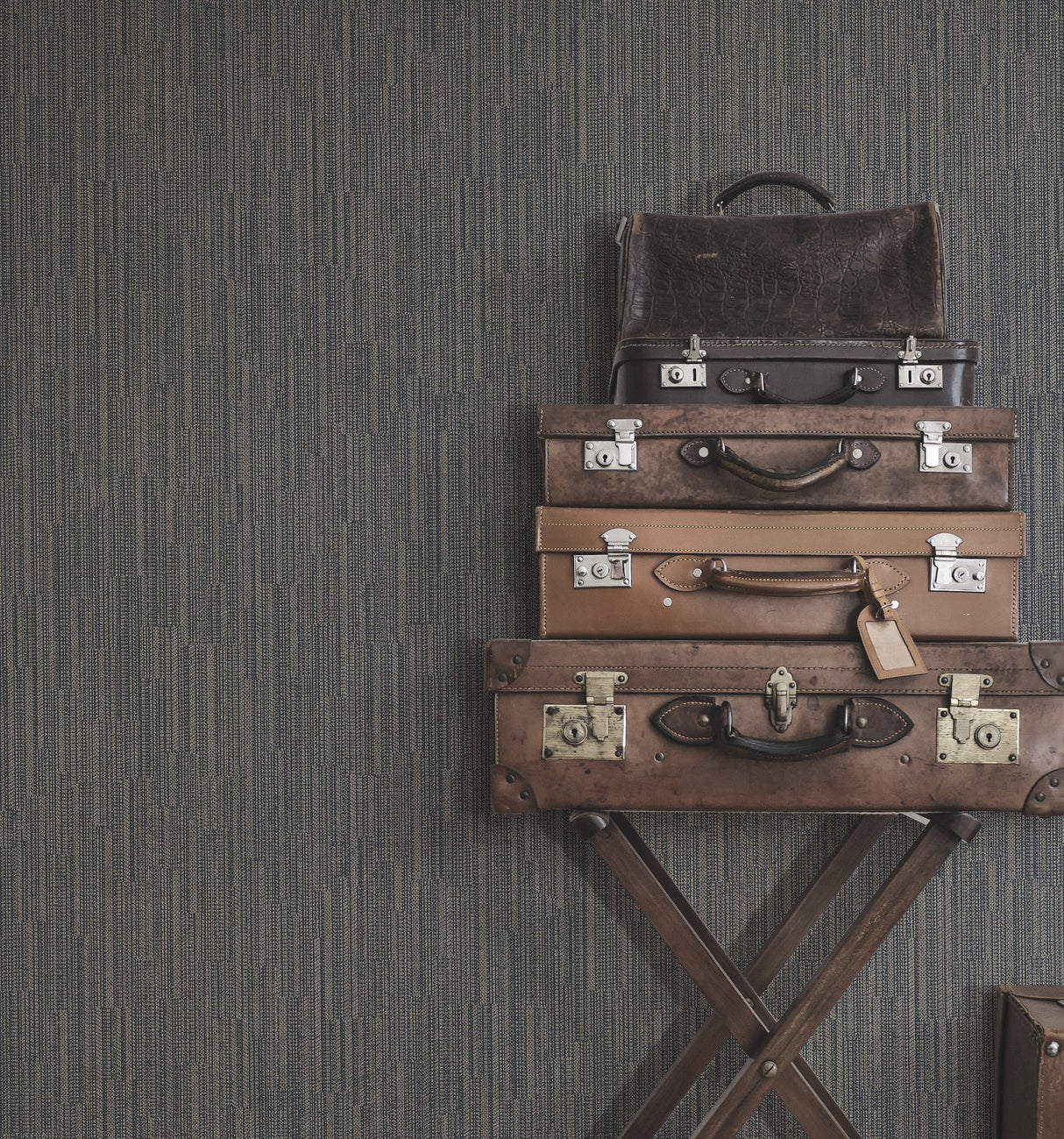 Weekender Weave Black Wallpaper
