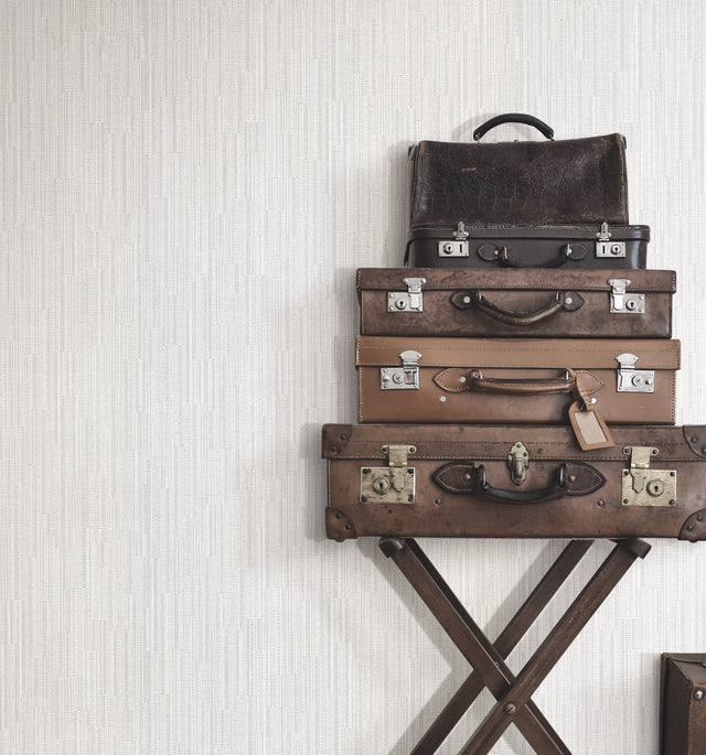 Weekender Weave White Wallpaper