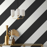 Zander Black by Fine Decor Modern Diagonal Wallpaper – Brewster Home Fashions FD43804