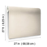 Gesso Weave Ivory Wallpaper