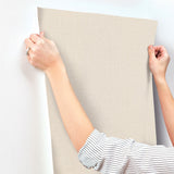 Gesso Weave Ivory Wallpaper