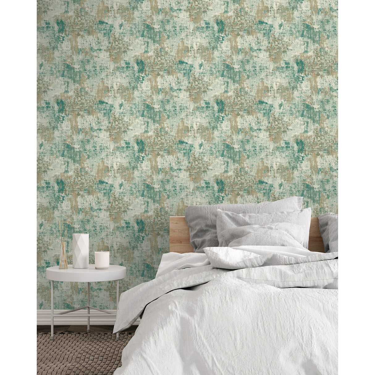 Sergio Green by Arthouse Abstract Texture Wallpaper – Brewster Home Fashions AH100193AH