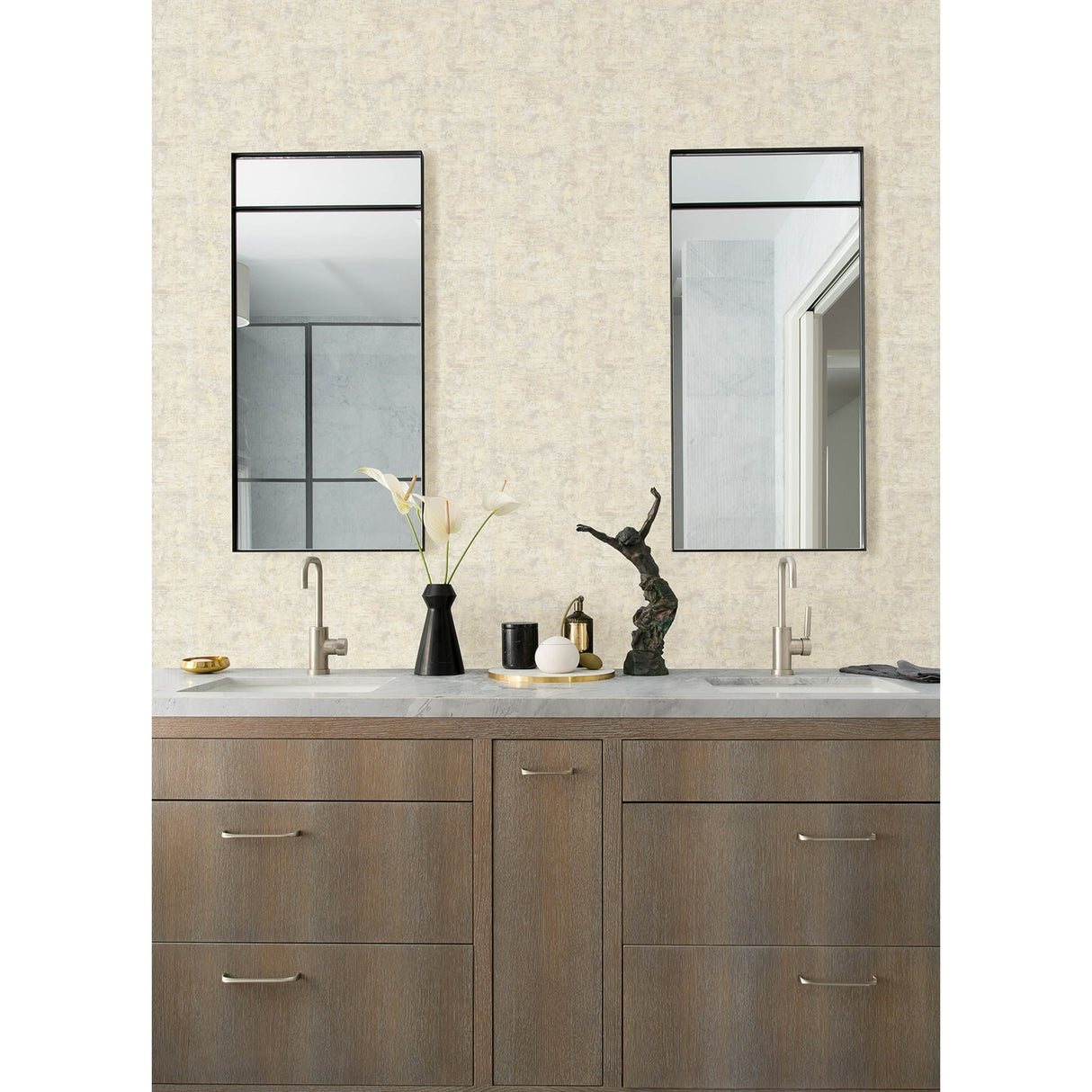 Masonry Ivory by Advantage Stone Wallpaper – Brewster Home Fashions 4168-17746