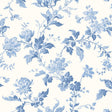 Blomslinga blue and white floral climbing-vine wallpaper by Boråstapeter for Schumacher