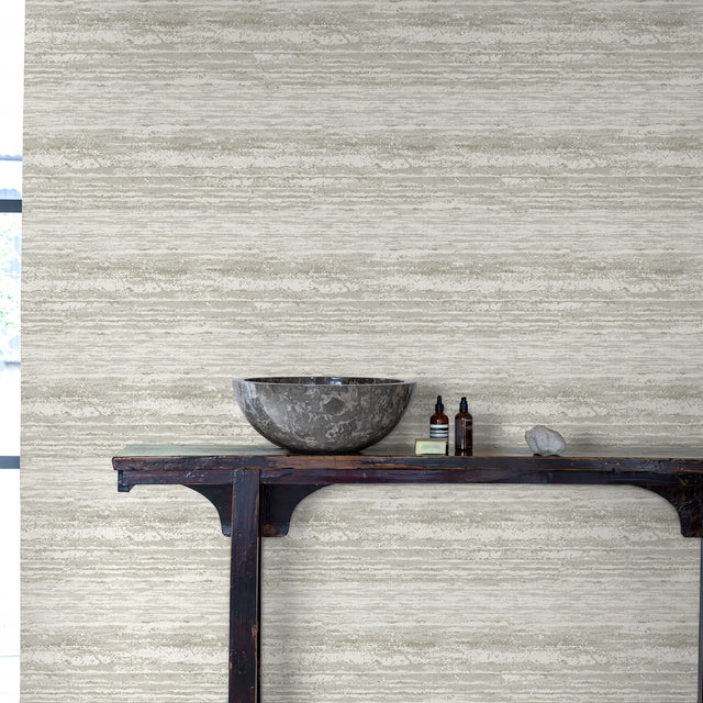 Desert Horizon Pewter by Boråstapeter Contemporary Sand-Inspired Wallpaper – Schumacher 6452
